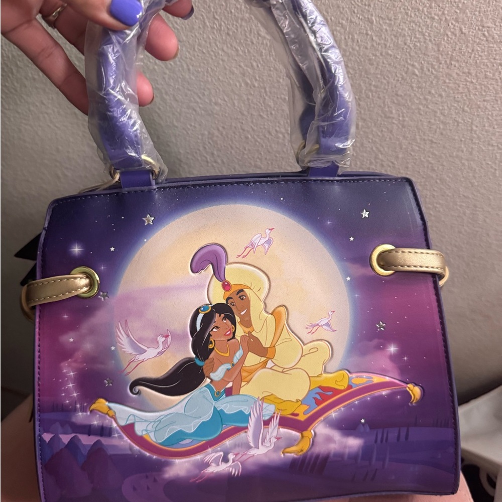 NWT Disney Loungefly Jasmine and Aladdin Handbag